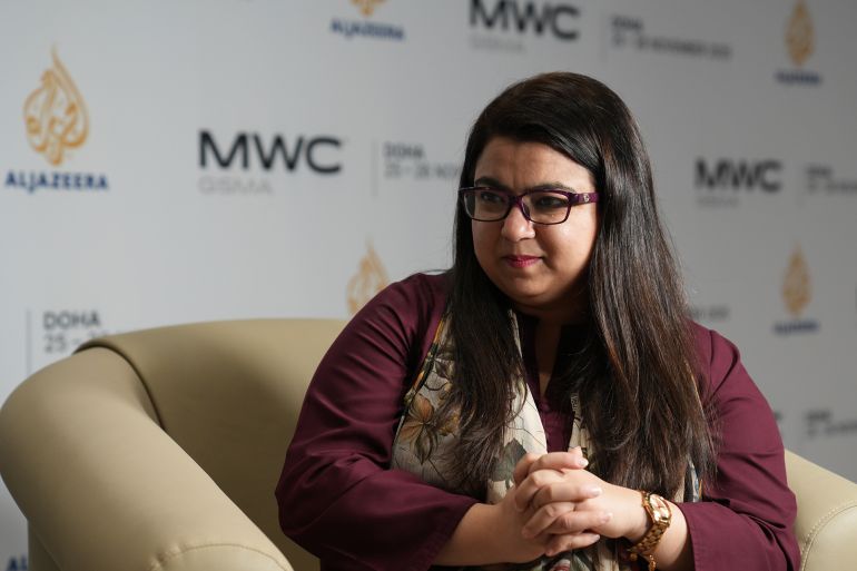 صور لوزيرة تكنولوجيا المعلومات الباكستانية المصدر الجزيرة